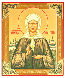 Icon of the "Holy Matron" Palekh